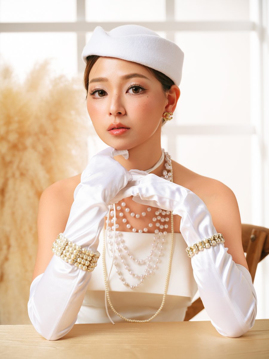 Fashion portrait by Ben's Medium Photography — editorial studio work in Kuching, Sarawak