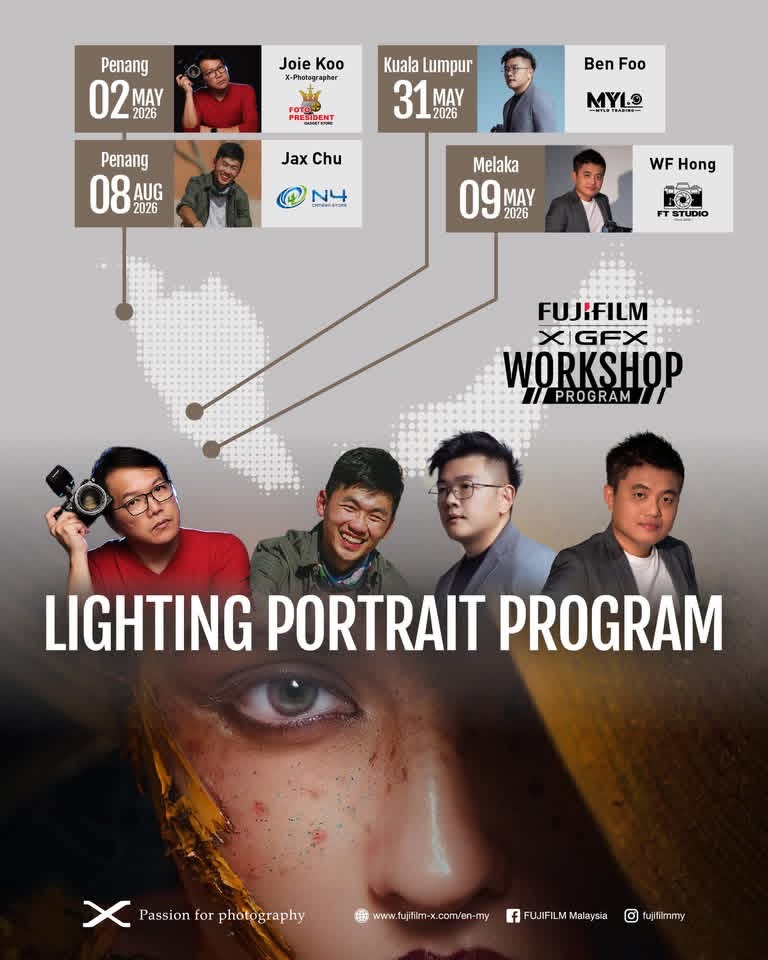 FUJIFILM X|GFX Lighting Portrait Program 2026 — featuring Ben Foo, Kuala Lumpur 31 May 2026