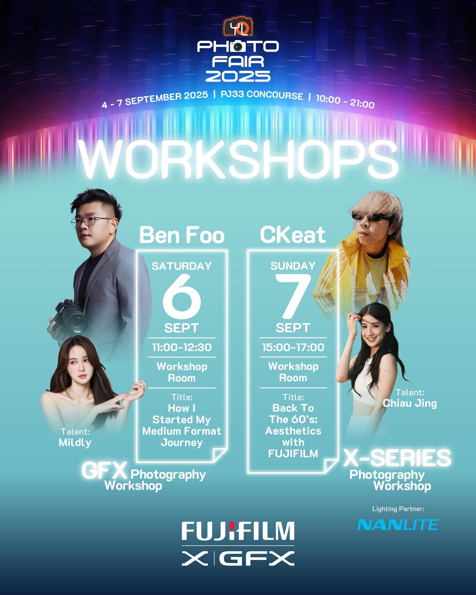 Photo Fair 2025 · GFX Photography Workshop · Speaker Ben Foo — How I Started My Medium Format Journey · 6 September 2025